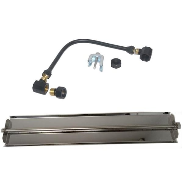 Tretco OB5SS-BK2-24-NG 24 in. 304 Stainless Steel Linear Burner Pan Kit; Natural Gas OB5SS-BK2-24-NG - main